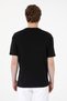 Men's Comfort Fit Crew Neck Black T-Shirt 50305873-Vr046 - 5
