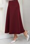 Mevlana Skirt Burgundy Hm2716 - 3