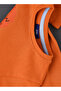 Boys' Orange Lion Graphic Cotton T Shirt - 4