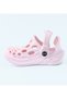 SAPS Solid Back Strap Closure Clogs - Pink - 7