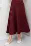 Mevlana Skirt Burgundy Hm2716 - 5