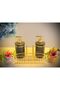 Set of 2 Liquid Soap Dispensers with Gold Color Detail, Sponge Holder and Stand - 4