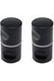 Wealrit 2 pcs Black Bathroom Pull Knob, Diameter 1.1 Inch Shower Glass Door Knob, Back to Back Showe