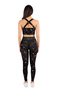 Women's Marble Patterned Tights & Bra Set - 2
