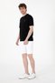 Men's Comfort Fit Crew Neck Black T-Shirt 50305873-Vr046 - 4