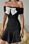 Dipmoda Women Mini Size Lycra Bow Dress Dpdf038 - 2