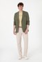 Men's Carrot Fit Dark Beige Canvas Trousers 50300193-Vr088 - 3