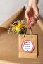 Mother's Day Label with Ribbon and Flowers Waterproof Sticker - 3