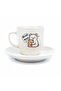 My Unique Mother! Cream Turkish Coffee Cup - Mother's Day Gift Turkish Coffee Cup