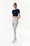 High Waist Leggings with Elastic Waist - 4