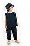 Black Double Muslin Carrot Trousers + Black Double Muslin Sleeveless Blouse - 2