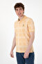 Men's Regular Fit Polo Neck Beige Patterned T-Shirt 50299641-Vr011 - 3