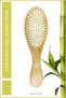 100% Natural Bamboo Hair Comb - For Adults - Easy Combing Brush with Bamboo Teeth