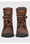 New Worker Dark Brown Women's Nubuck Boots 025g100078 - 3