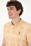 Men's Regular Fit Polo Neck Beige Patterned T-Shirt 50299641-Vr011 - 2