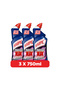 Power Plus Toilet Cleaner, Lavender Scent, 750ml x 3
