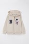 Boy's Tracksuit Set with Cool Teddy Bear Embroidery, Ages 1.5-5, Beige - 6