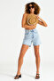Women's Snow Denim Color Diana Mom Fit Denim Shorts - 5