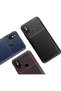 جراب لهاتف Xiaomi Redmi 6A بنمط كربون لوكس نيغرو سيليكون أسود + واقي شاشة شبح - 2