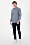 Men's Light Navy Blue Long Sleeve Shirt 50300454 -Vr059 - 4