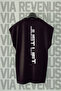 Just Lift Gym Back Printed Zero Sleeve Crew Neck Sports Tshirt