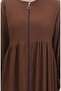 Modern Cut Comfortable Fit Brown Hijab Robe - 3