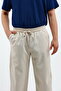 Loose Men's Baggy Loose Cut Pique Basic Pants, Relaxed Cut Classic Loose Wide Leg Baggy Pants - 5