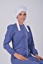 Lina Model Storm Blue Soft Lycra Hijab Nurse Doctor Jersey Set Scrubs - 4