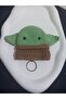 Yoda Keychain - Handmade Amigurumi Knitted Keychain, Cute Bag Ornament