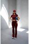Mila Burgundy Bodycon Stretch Knitted Crop Tshirt and Spanish Flare Leggings Y2K Top-Bottom Set - 6