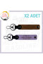Light Brown-Violet, Name Plate and a Rh Blood Group Custom 2-Piece Keychain