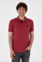 Men's Slim Fit Polo Neck Cherry Basic T-Shirt 50305980-Vr223