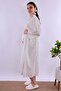 Scalloped Fabric Maternity Set with Breastfeeding Features, 4 Pieces Effortt - Ecru - 4