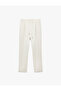 Modal Fabric Blended High Waist Pocket Carrot Cut Jogger Pants - 3