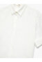 قميص فيسكوز كبير الحجم بياقة قميص وأكمام قصيرة - 5