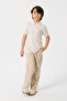 Boy's Polo Neck Summer Knitwear T-Shirt with Half Buttons - 4