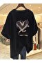 100% Pure Short Sleeve T-Shirt for Women, Summer Trendy Oversized Casual Style, Printed Top