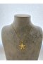 Starfish Openwork Pearl Steel Necklace - 5