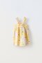 Flower Patterned Dress with Bow Tie (Lined) - 2