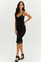 Women's Rope Strap Slit Detailed Camisole Dress - 2