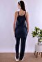 Effortt Navy Blue Maternity Pajama Set with Dressing Gown - 7