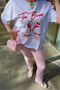 White Oversize Cherry Printed T-Shirt - 5