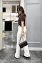 Flared Leg - Lycra White Jeans - 5