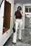 Flared Leg - Lycra White Jeans - 4
