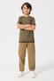Boy's Pocket Detailed Crew Neck Summer Knitwear T-Shirt 100% Cotton - 5