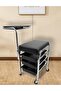 Rolling Cart Professional Manicure Pedicure Carriage Rolling Stool with Drawers - 4