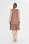Women's Mink Sleeve Tulle Ruffle Dress Arm-25Y 001038 - 4