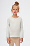 Light Green LycrA Long Sleeve Girl's T-shirt - MelAnge Basic SeAsonAl - 2