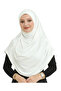 Long Ready-To-Wear Turban Soft Scarf Islamic Clothing Viscose - Cream