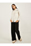 Solid Lace Insert Regular Fit Shirt with Fringe Detail - 2